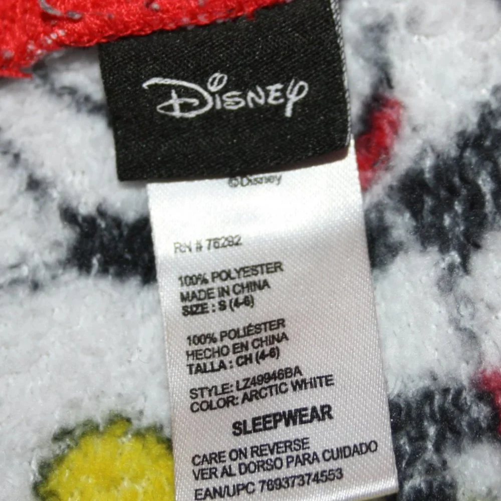 🐭 Mickey Mouse Fleece Pajama Pants · Disney · Size S 🐭 - Picture 3 of 4